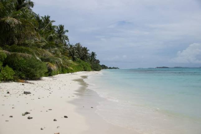 Isla Dhigurah en Maldivas