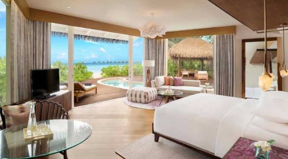 JW Marriott Maldives Resort & Spa - 16 mejores villas familiares en la playa con piscina