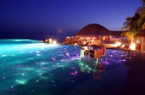 Islas Maldivas de noche